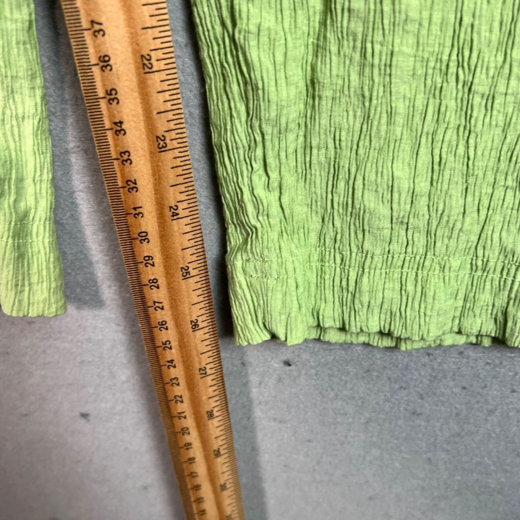 Madewell Madewell Womens Pants Medium Green Crinkle Viscose Ankle Straight Front Flat Front Rise High 27 in Inseam Regular Size M/Adult Womens? Size 32" / US 10 / IT 46 - 7 Thumbnail