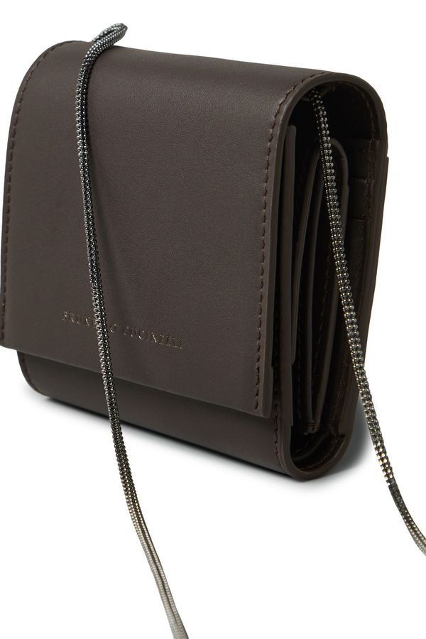 Brunello Cucinelli o1la1rc1a0425 Size: OS/Leather Wallet in Marron Size ONE SIZE - 2 Thumbnail