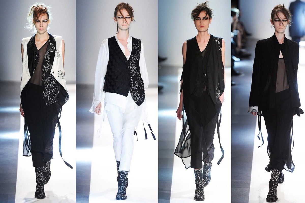 Ann Demeulemeester SS15 Ann Demeulemeester Embroidered Ankle Boots Size US 9 / IT 39 - 3 Thumbnail
