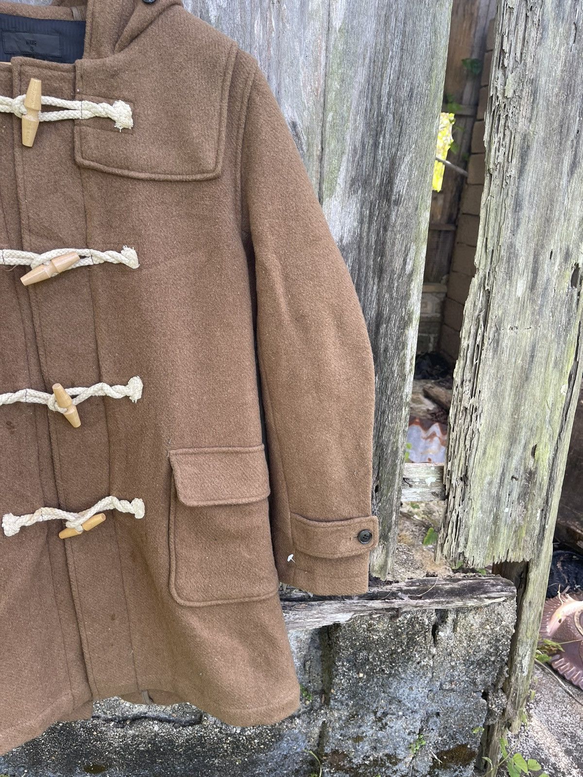 Designer HARE Classic Wool Duffle Coat (Camel Brown) - Size S Size US M / EU 48-50 / 2 - 8 Thumbnail