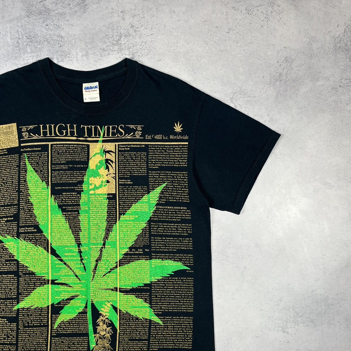 Vintage Vintage Marihuana High Times 4:20 y2k humor tee 90’s Size US M / EU 48-50 / 2 - 3 Thumbnail