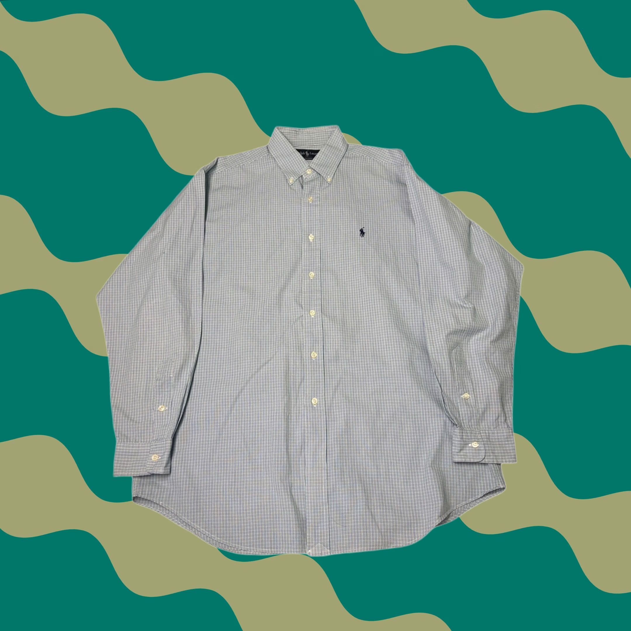 Polo Ralph Lauren Polo Ralph Lauren Gingham Button-Down Shirt Long Sleeve Classic Fit Blue L Mens Shirt Size US L / EU 52-54 / 3 - 1 Thumbnail