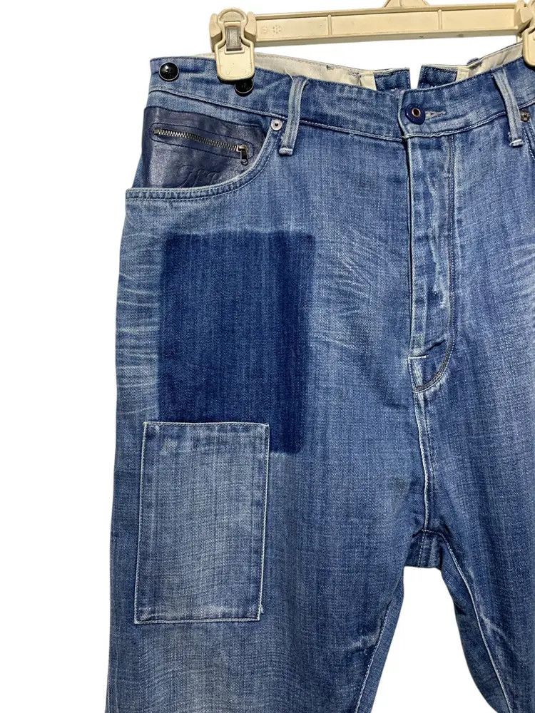 G-Star G Star Raw Denim J cut suspender patch sashiko stitch jeans Size US 34 / EU 50 - 2 Thumbnail