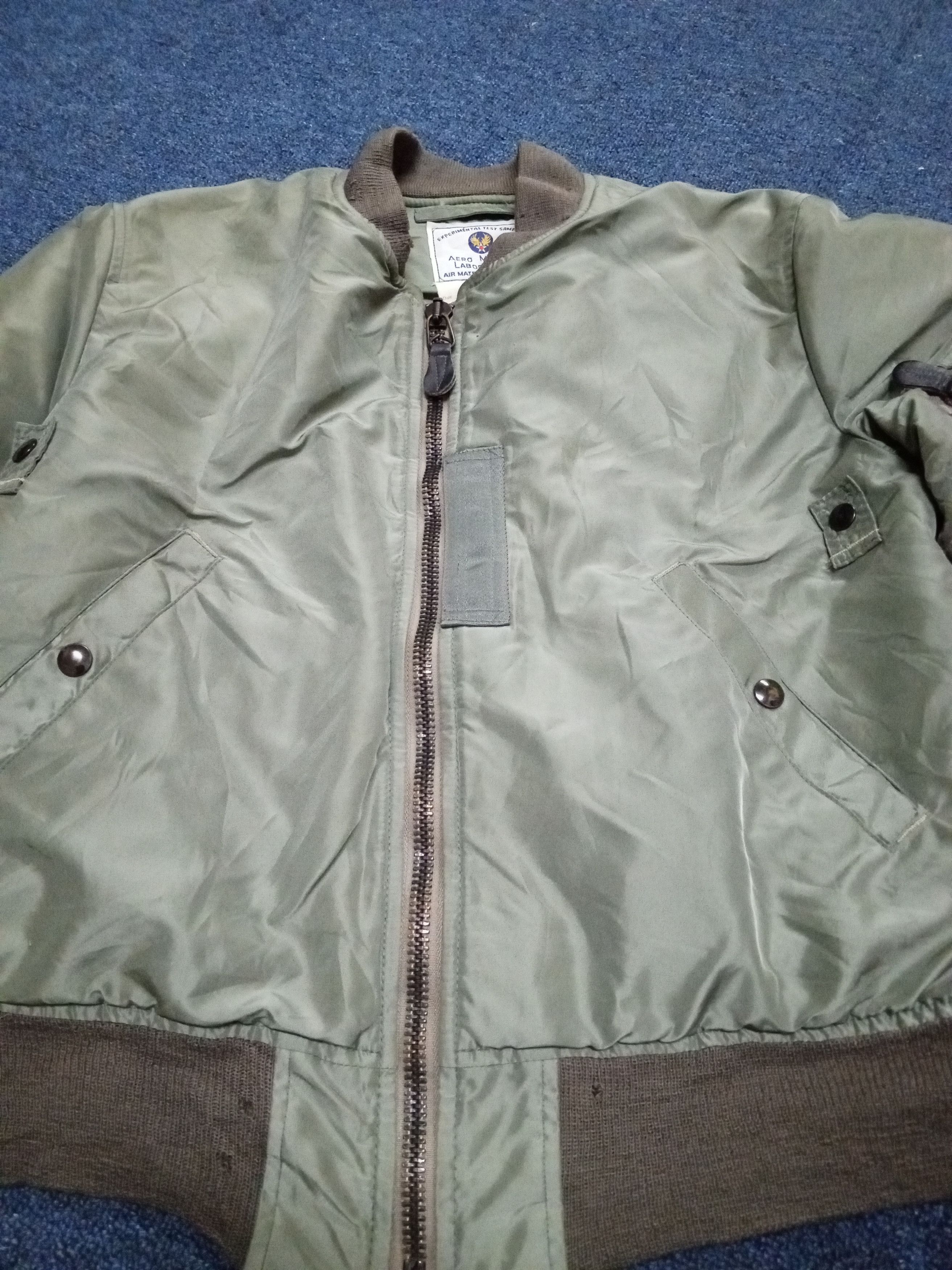 Vintage VINTAGE 90'S MA-1 BOMBER FLIGHT JACKET Size US XL / EU 56 / 4 - 5 Thumbnail