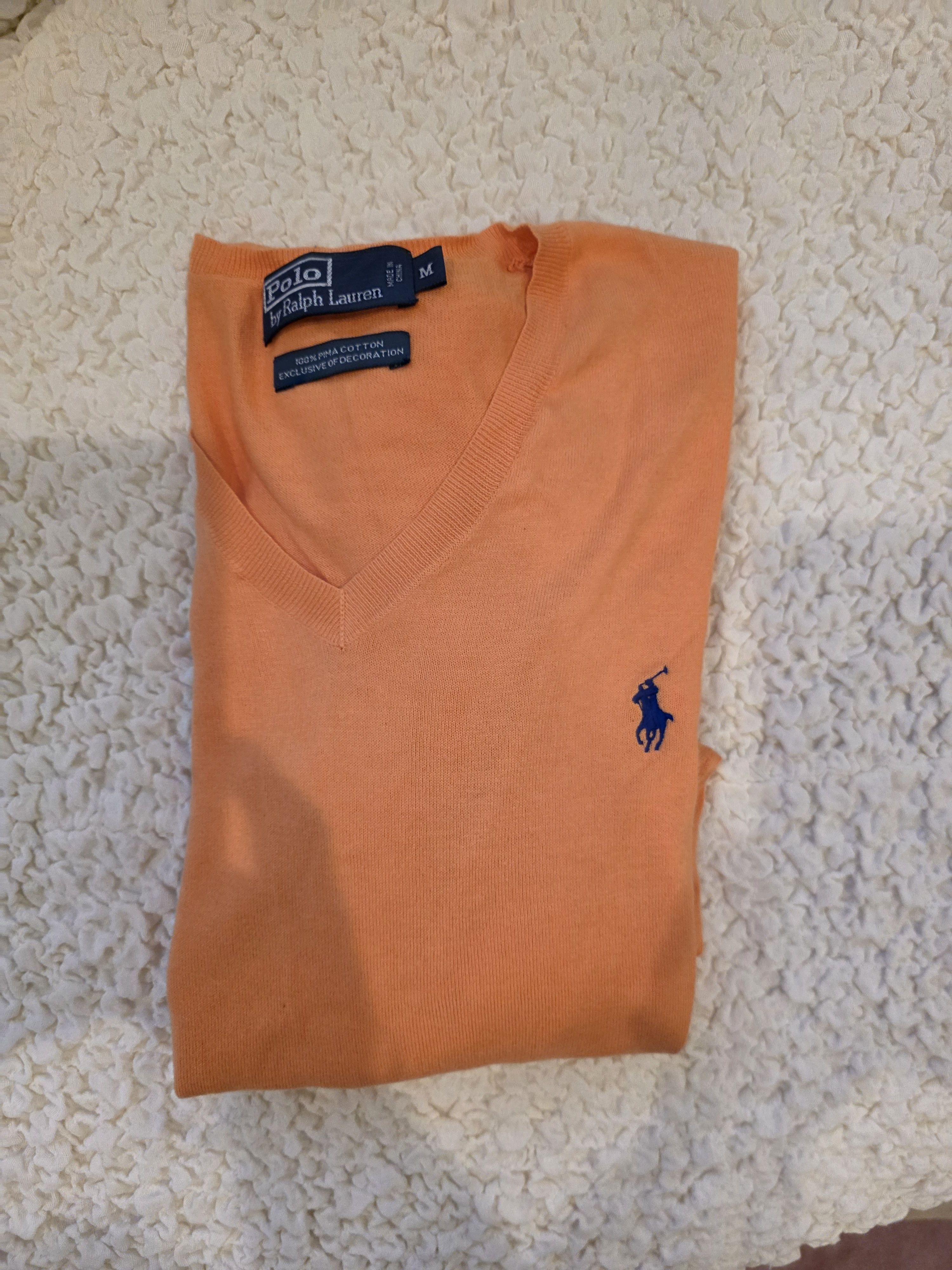 Polo Ralph Lauren Cotton Orange Sweater Size US M / EU 48-50 / 2 - 1 Thumbnail