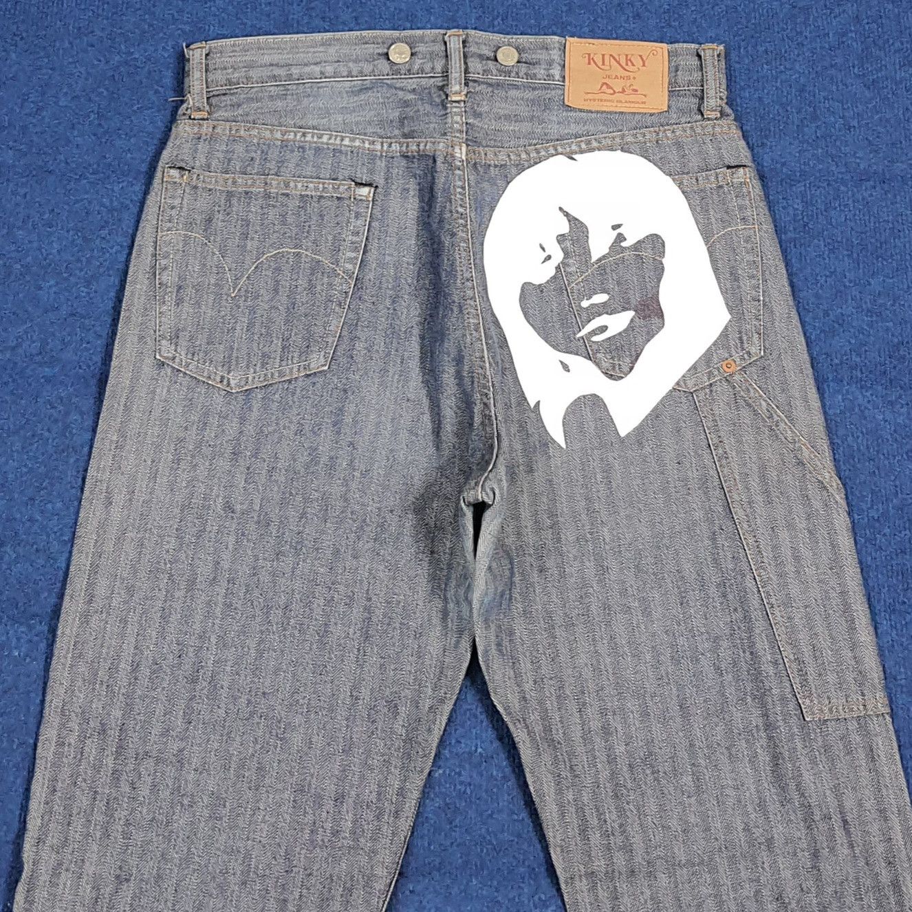 Hysteric Glamour Vintage Hysteric Glamour Kinky Custom Logo Jeans C280N31 Size US 32 / EU 48 - 2 Thumbnail