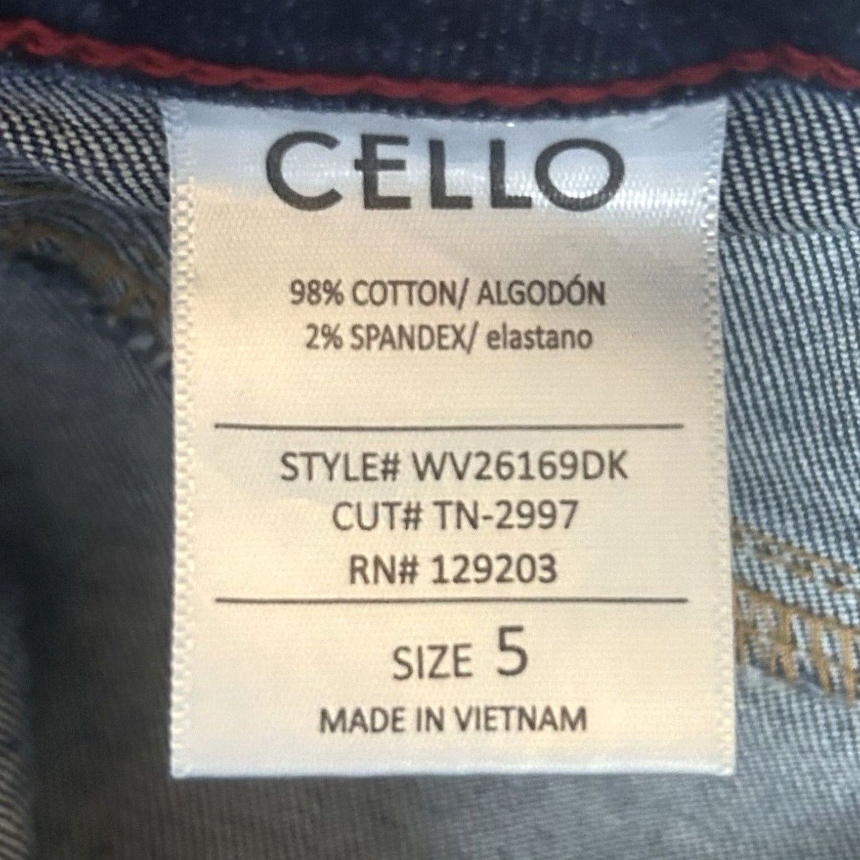 Vintage Cello Jeans Women’s Size 5 High Rise Distressed Skinny Blue Denim NWT Vintage No Size 27" / US 4 / IT 40 - 6 Thumbnail