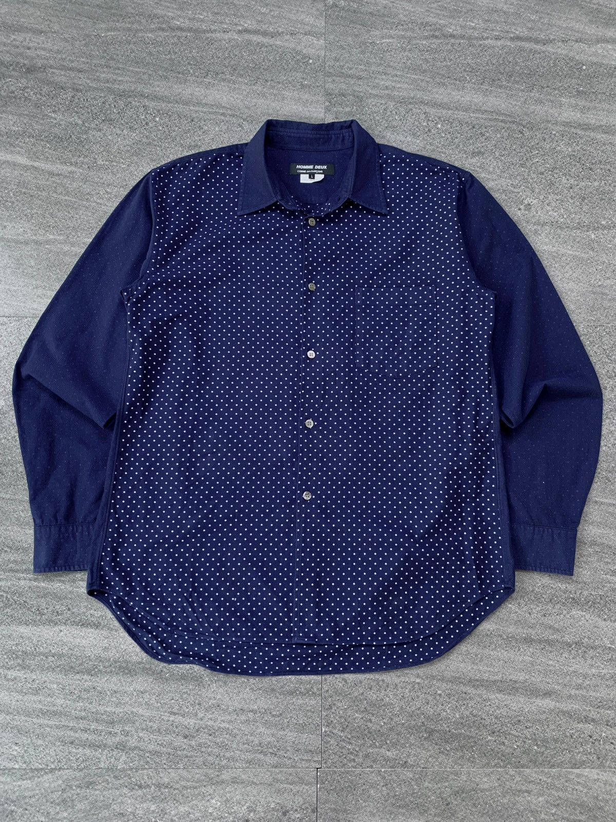 Comme des Garcons Homme Deux Polkadot Shirts Size US L / EU 52-54 / 3 - 2 Thumbnail