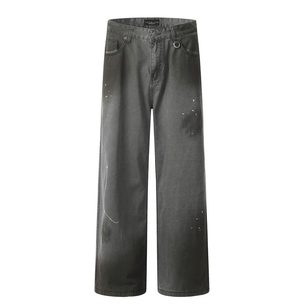 Japanese Brand × Jean Distressed punk washed gradient loose straight jeans Size US 32 / EU 48 - 1 Thumbnail