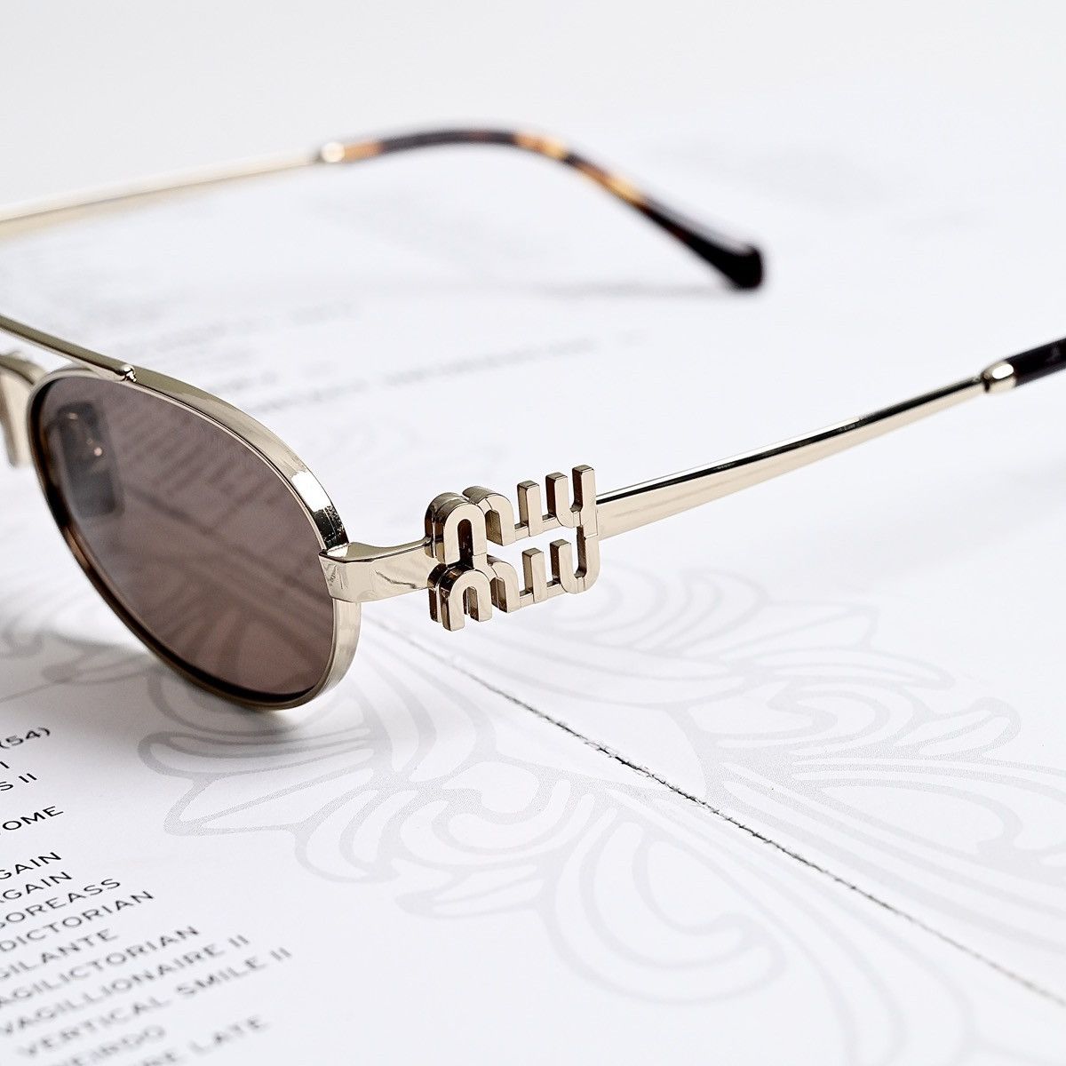 Miu Miu MIU MIU 0MU 54ZS SUNGLASSES Size ONE SIZE - 3 Thumbnail