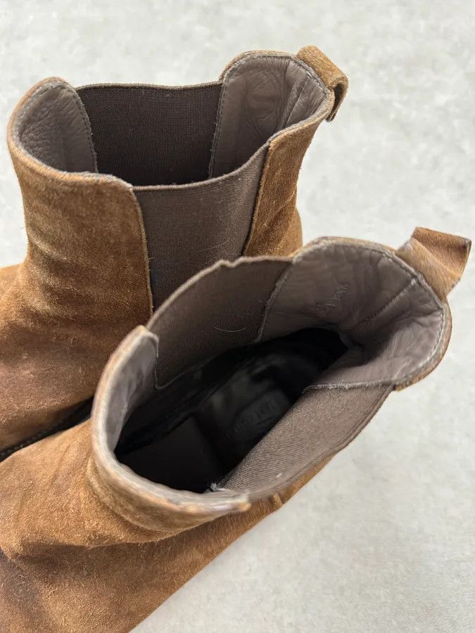 The Last Conspiracy The Last Conspiracy Brown Suede Chelsea Leather Boots Size US 10 / EU 43 - 10 Thumbnail