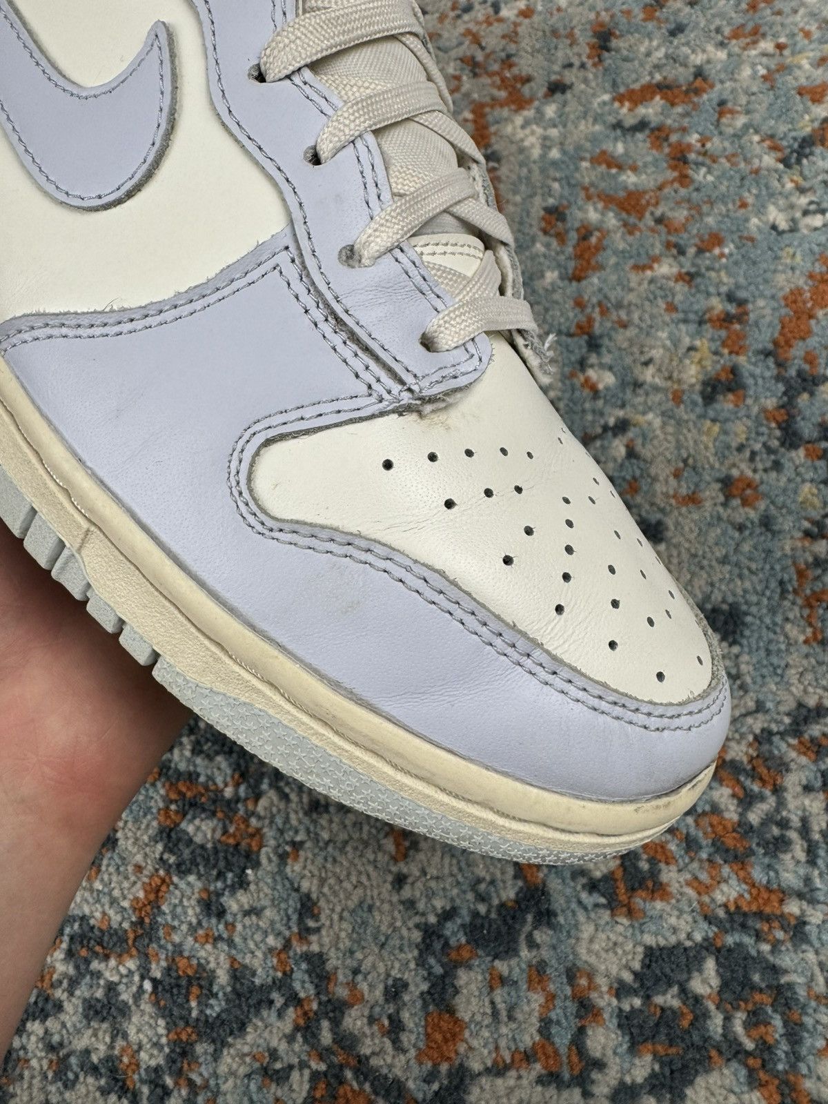 Nike × Vintage Nike dunk high football grey high top sneakers Size US 8 / IT 38 - 13 Thumbnail