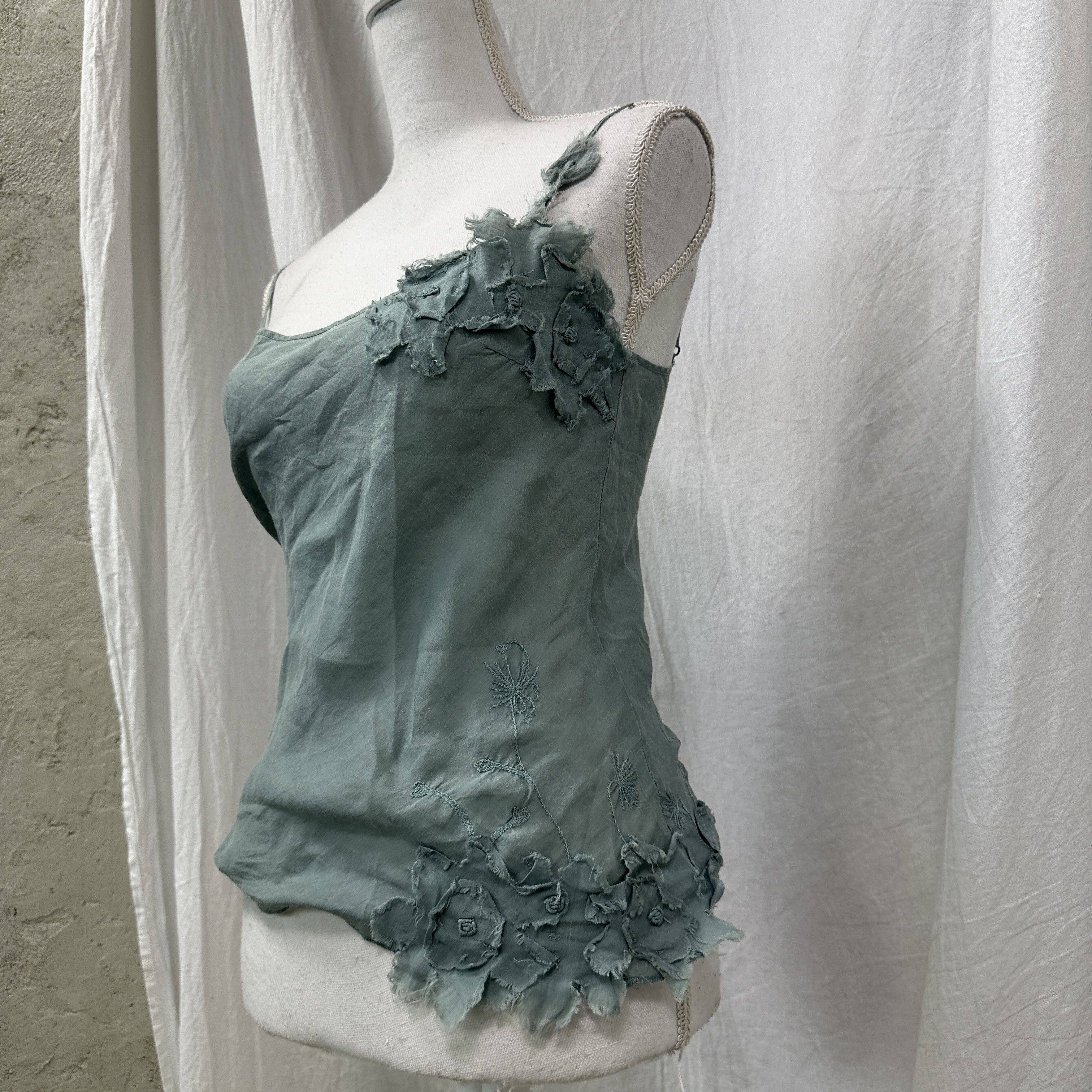 Cop Copine Vintage Preppy Cop Copine Roses Embroidered Top Y2K Size S / US 4 / IT 40 - 6 Thumbnail