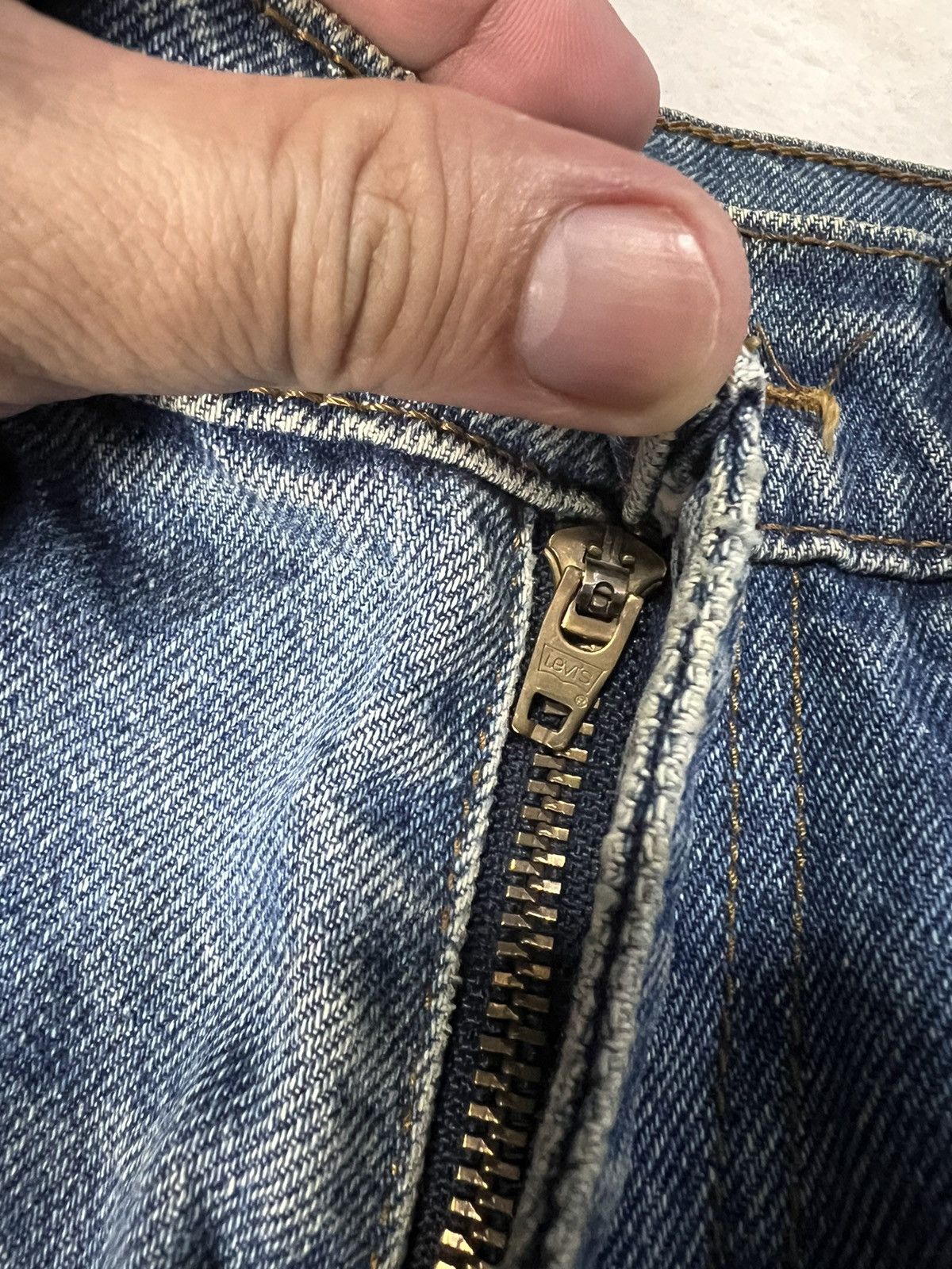Levi's Vintage Levis 210 Orange Tag Mud Wash Distressed Jeans Size US 28 / EU 44 - 12 Thumbnail