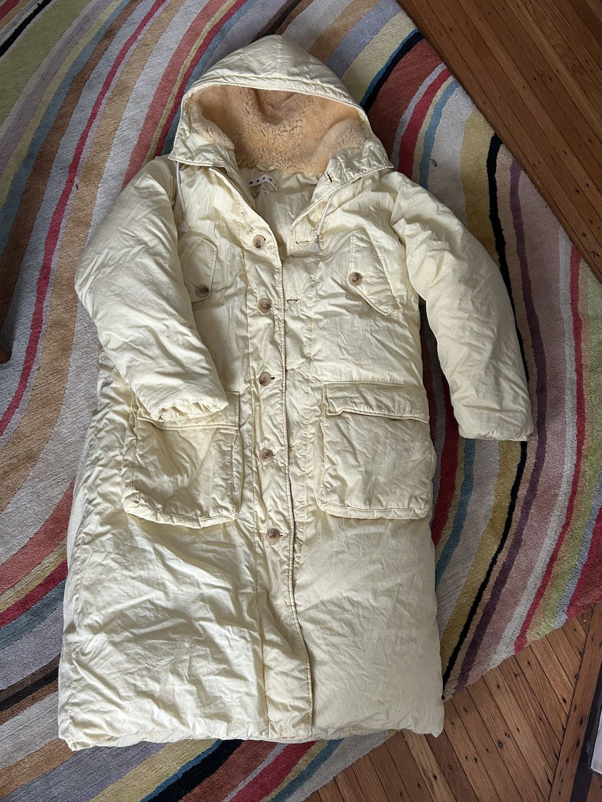 FW 19 Down Coat - Shearling Hood