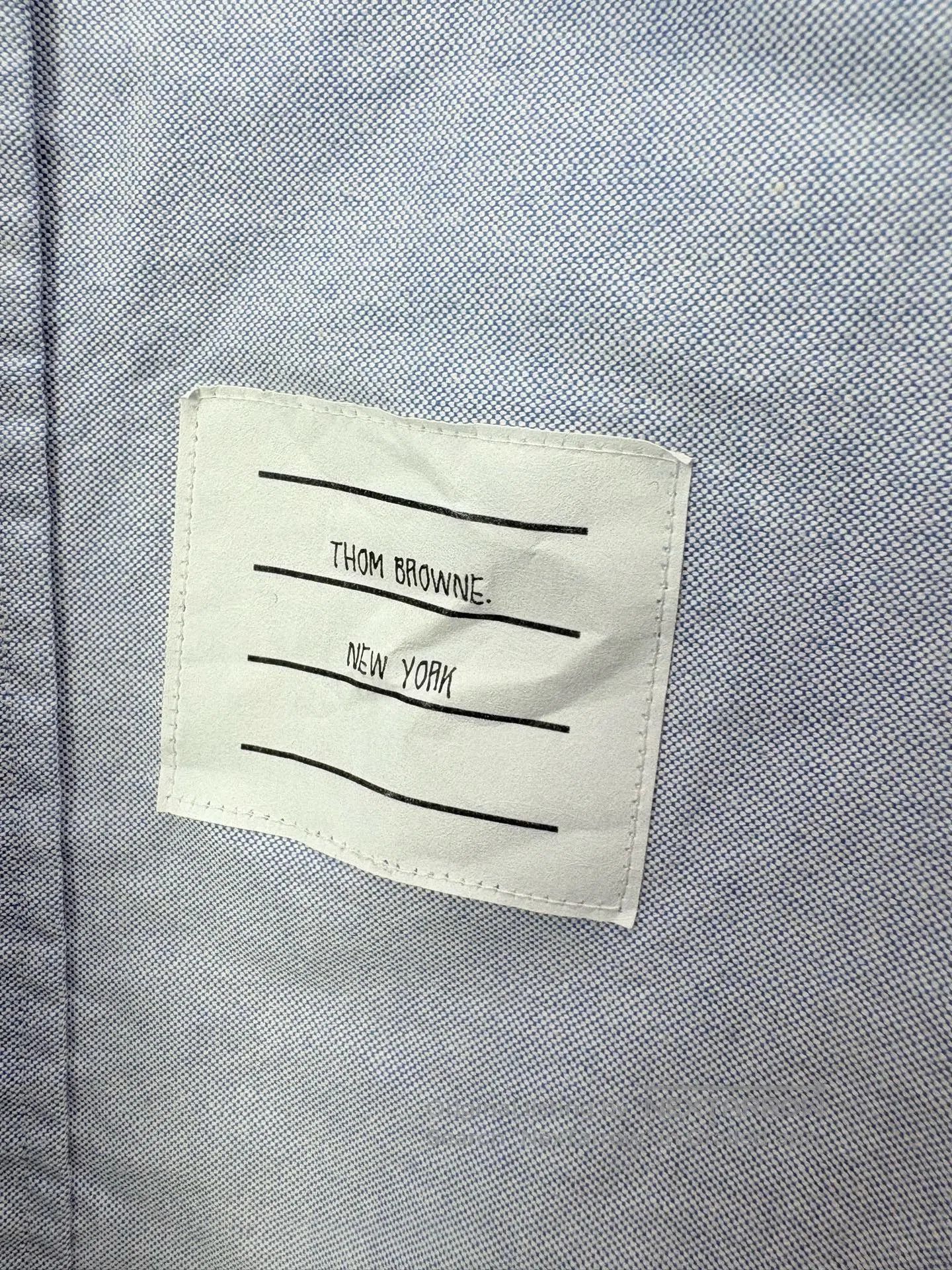 Thom Browne THOM BROWNE Striped Long Sleeve Shirt. Size US XXL / EU 58 / 5 - 3 Thumbnail