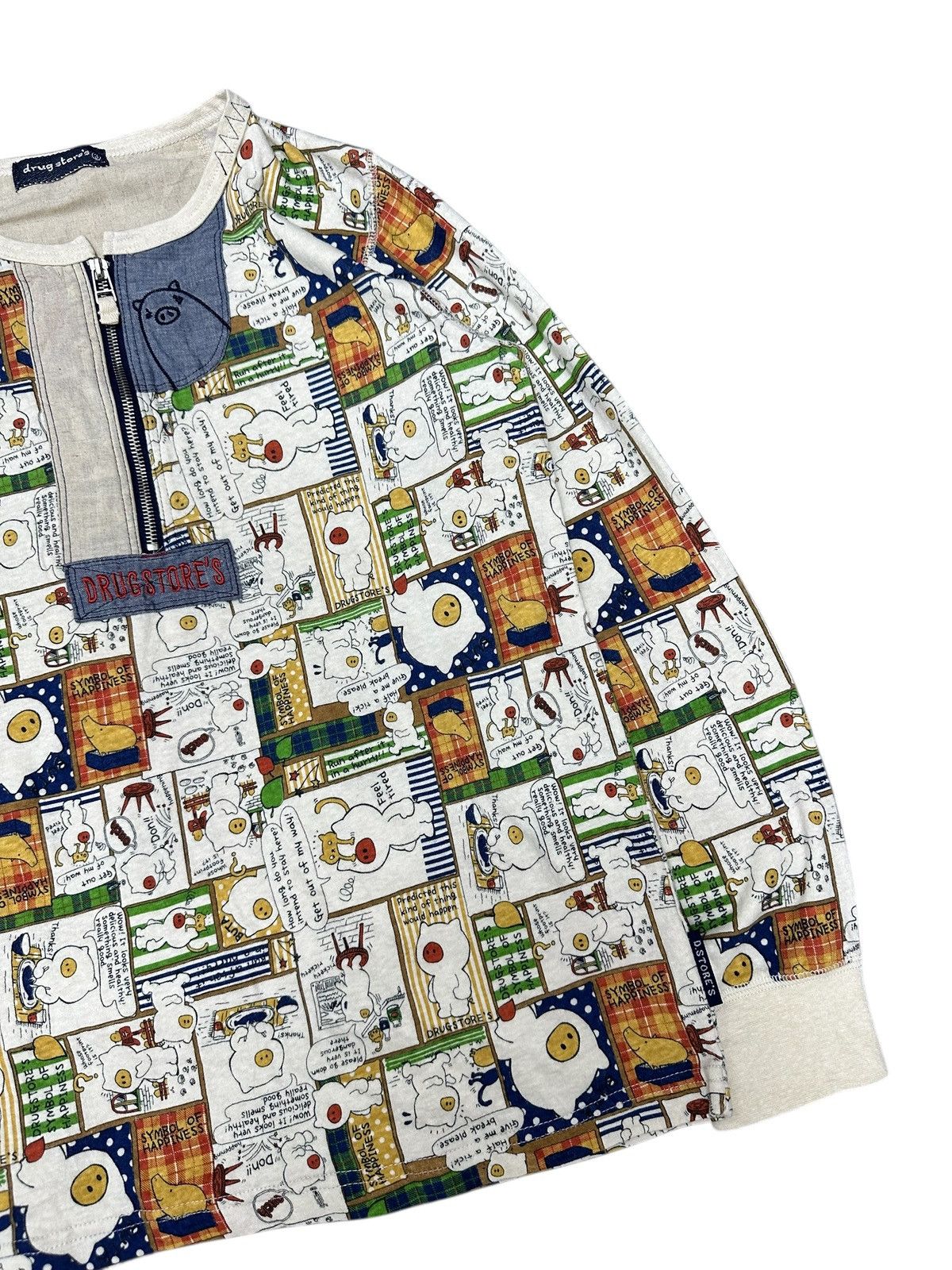 Issey Miyake 2000s DRUG STORE’S HALF ZIP ISSEY MIYAKE STYLE LONG SLEEVE Size US M / EU 48-50 / 2 - 4 Thumbnail