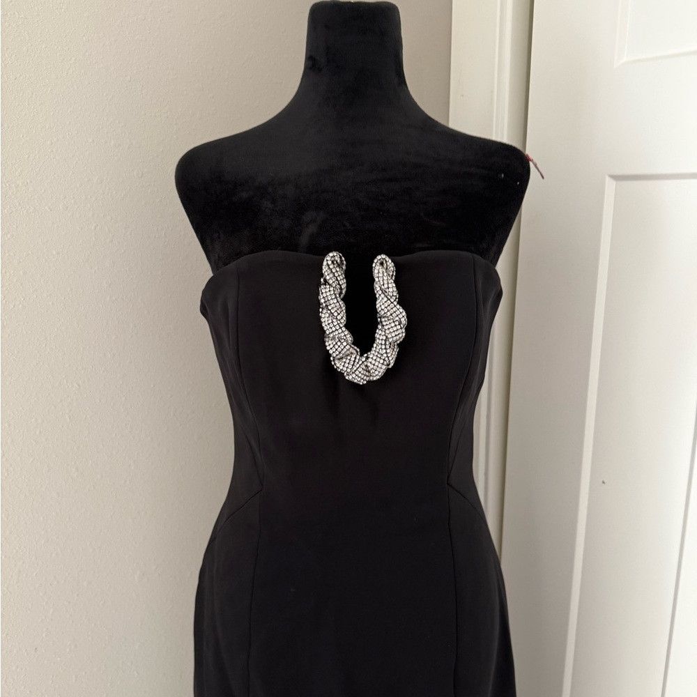 Rachel Gilbert Rachel Gilbert Atticus gown 6 Black Rhinestone Gown Size M / US 6-8 / IT 42-44 - 6 Thumbnail