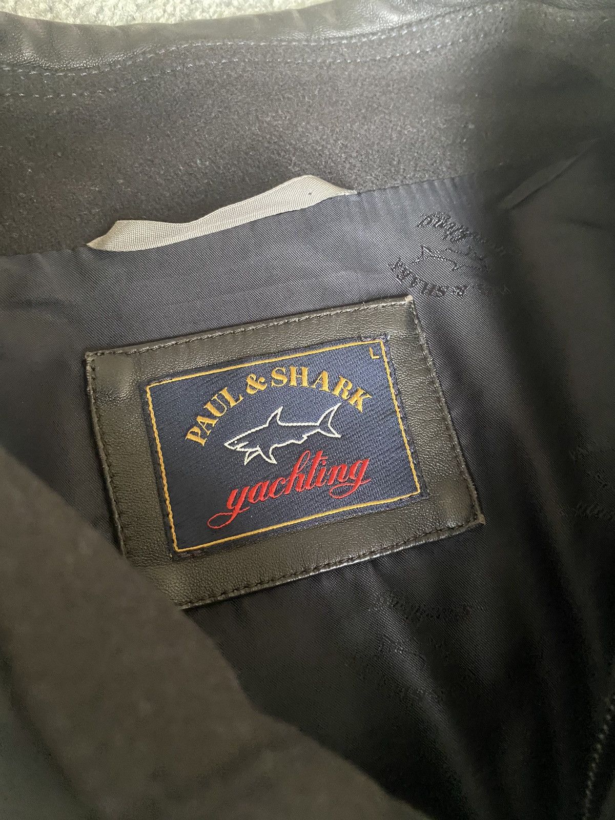 Paul & Shark Paul & Shark Wool Blouson/Bomber Jacket with Leather Trim Size US L / EU 52-54 / 3 - 4 Thumbnail