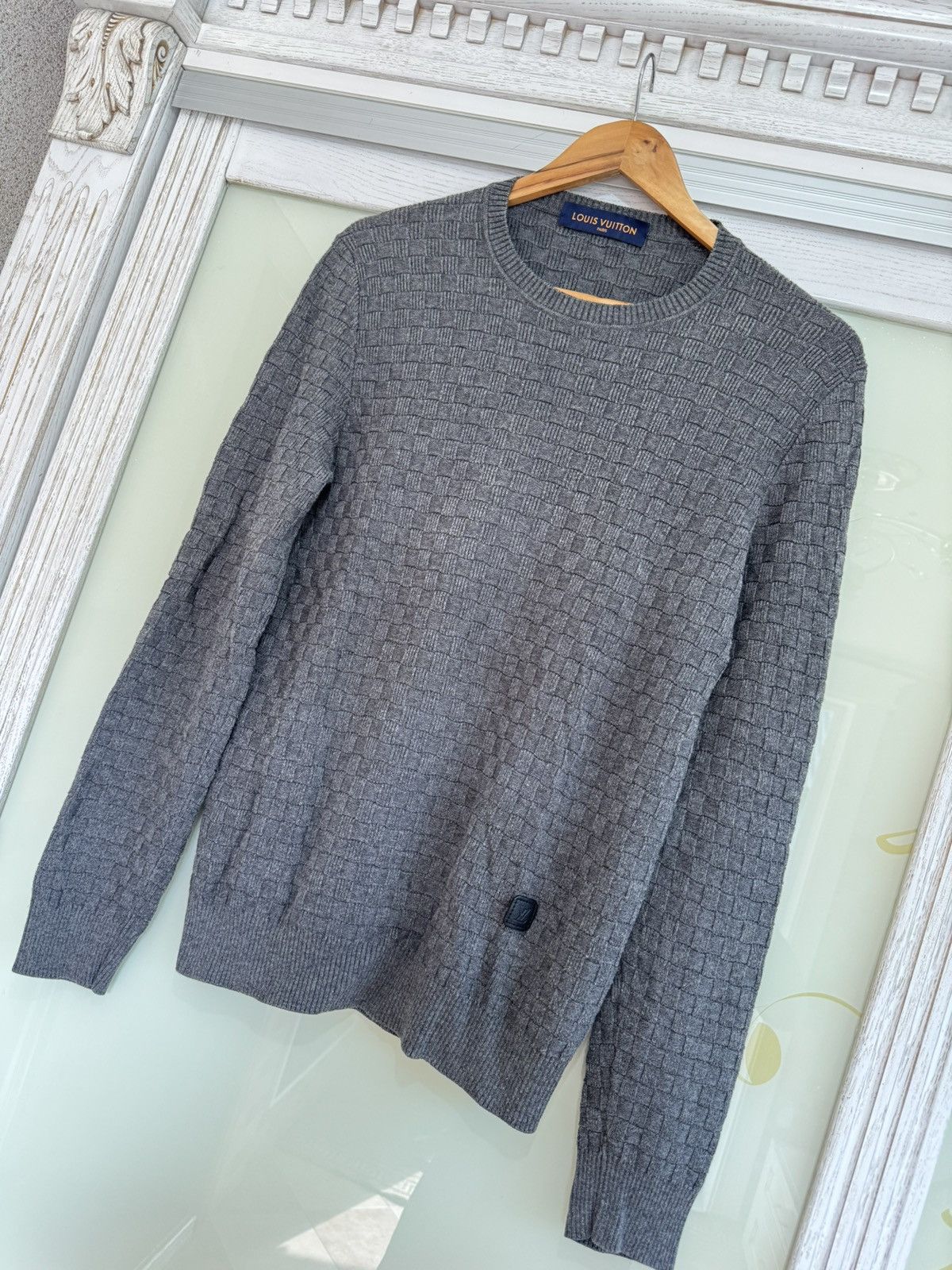 Louis Vuitton Louis Vuitton Damier Crew Neck Sweater LV Monogram Sweater Size US S / EU 44-46 / 1 - 3 Thumbnail