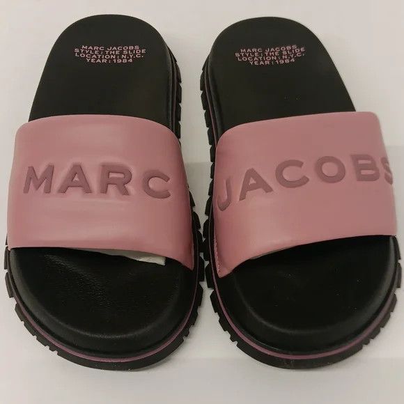 Marc Jacobs Leather The Slide In Lilas Purple - EU36