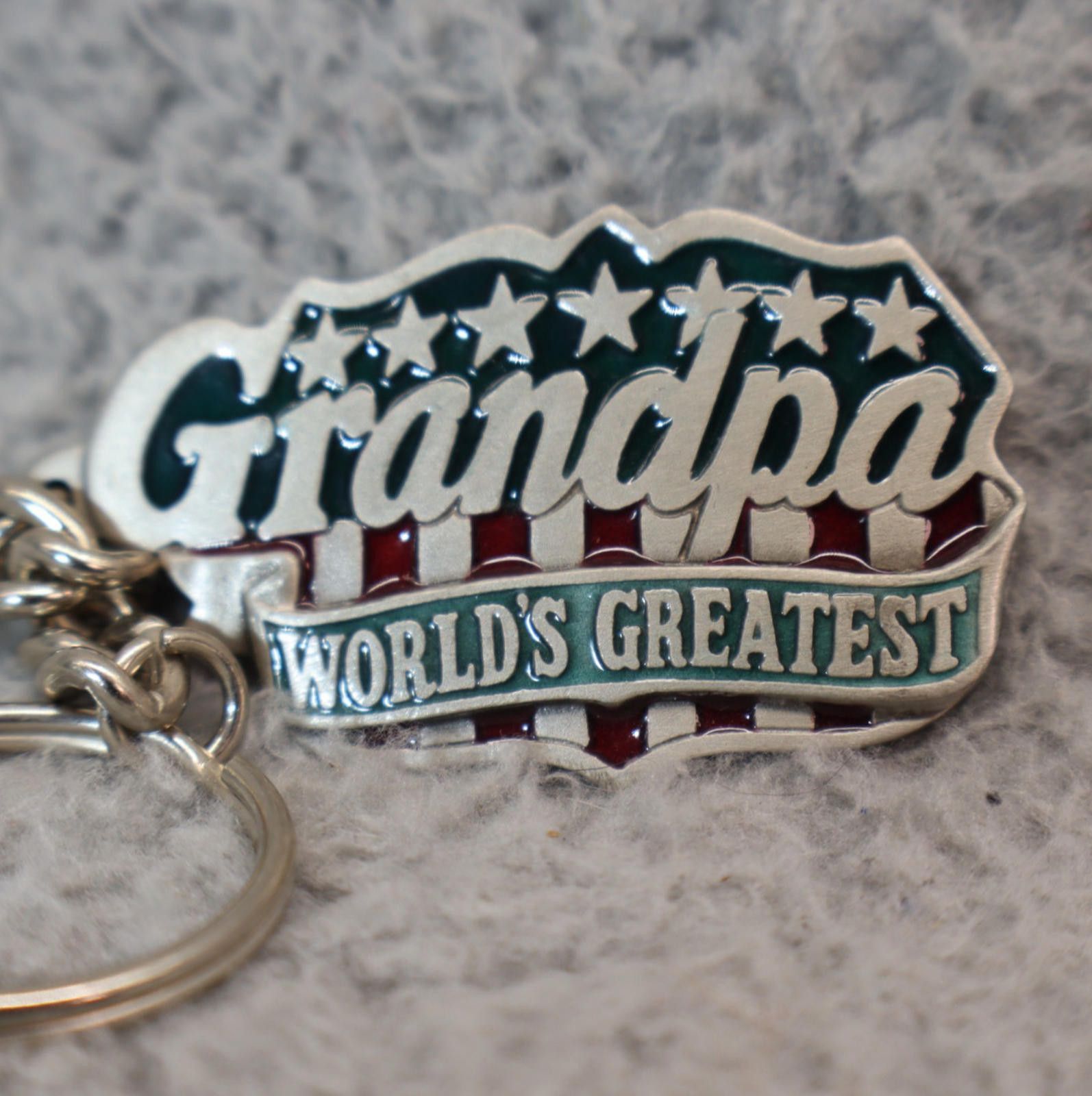 Other Grandpa Keychain Fine Pewter Made In USA 1987 Gift Stocking Size ONE SIZE - 1 Thumbnail