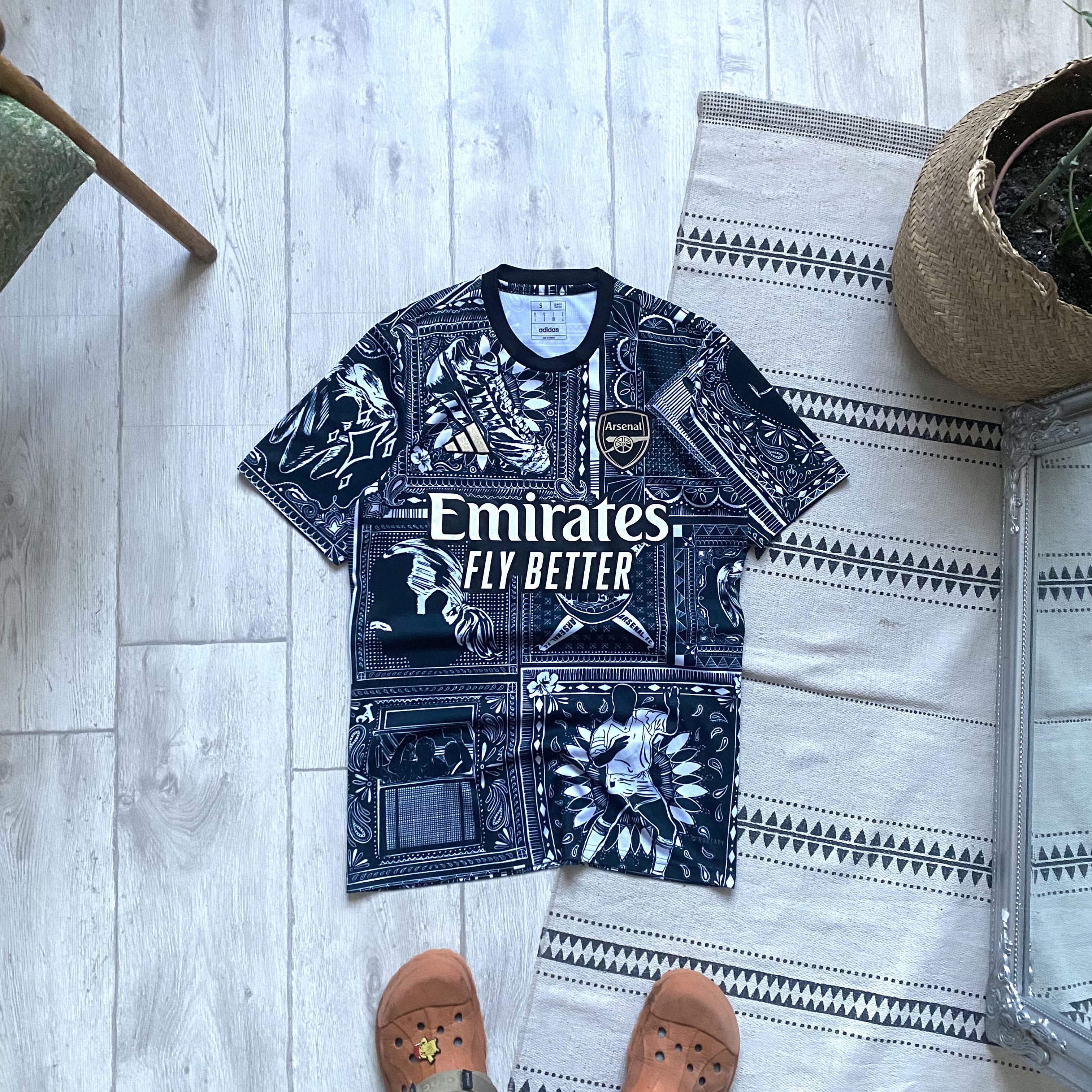 Adidas Blockore Adidas Arsenal FC jersey x Ian Wright | Grailed