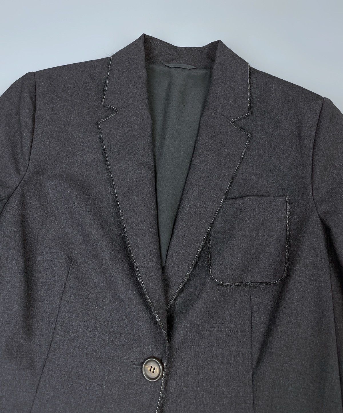 Brunello Cucinelli Brunello Cucinelli Wool Applique Pocket Blazer Jacket 40 Size S / US 4 / IT 40 - 13 Thumbnail
