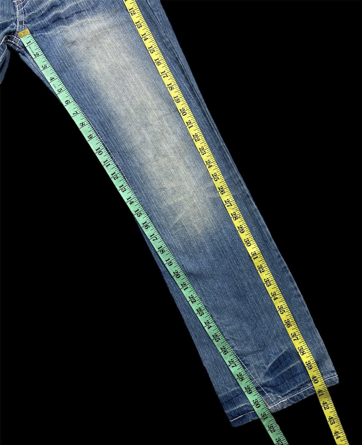 Hysteric Glamour × PPFM Double Waist Light Blue Denim By Blue Moon Blue Size US 31 - 4 Thumbnail