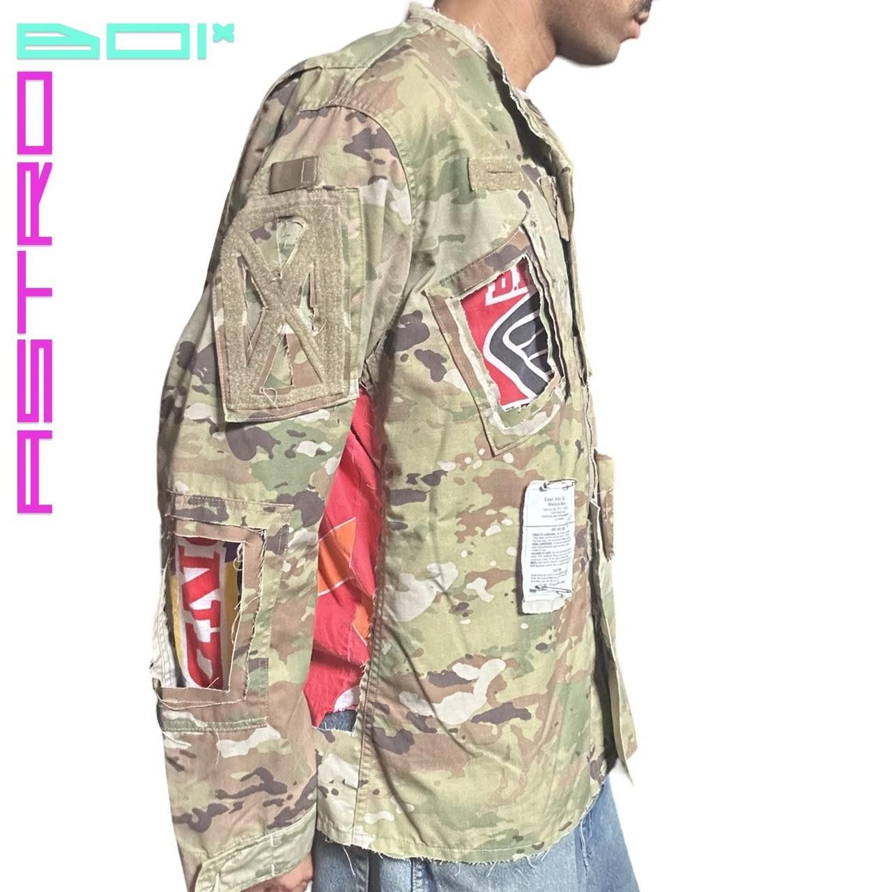 Handmade ASTROBOI* TAN DECONSTRUCTED CAMO MILITARY JACKET_ LARGE Size US L / EU 52-54 / 3 - 3 Thumbnail