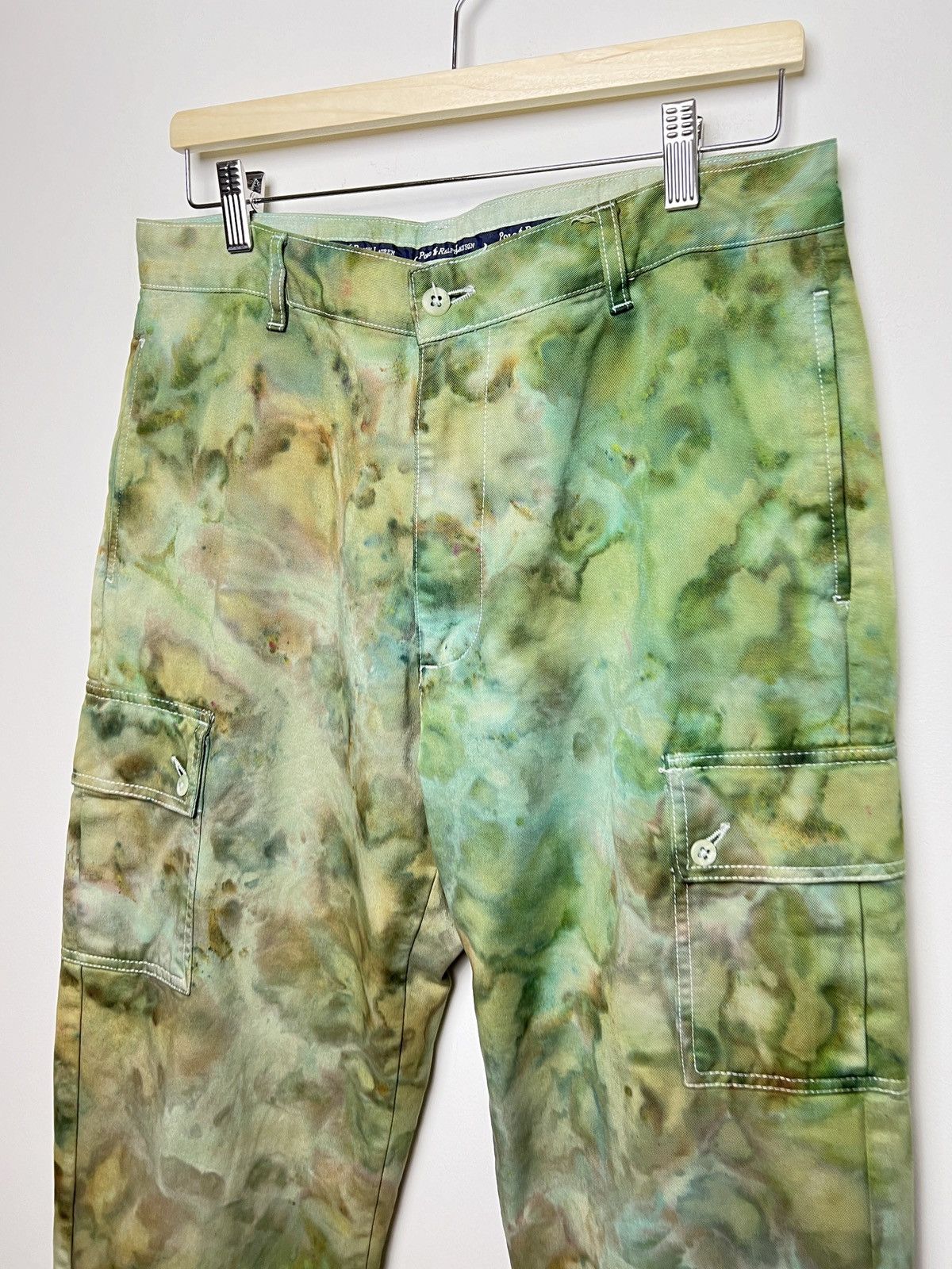 Polo Ralph Lauren ralph lauren tie dye cargo camo multipocket army pants Size US 34 / EU 50 - 3 Thumbnail