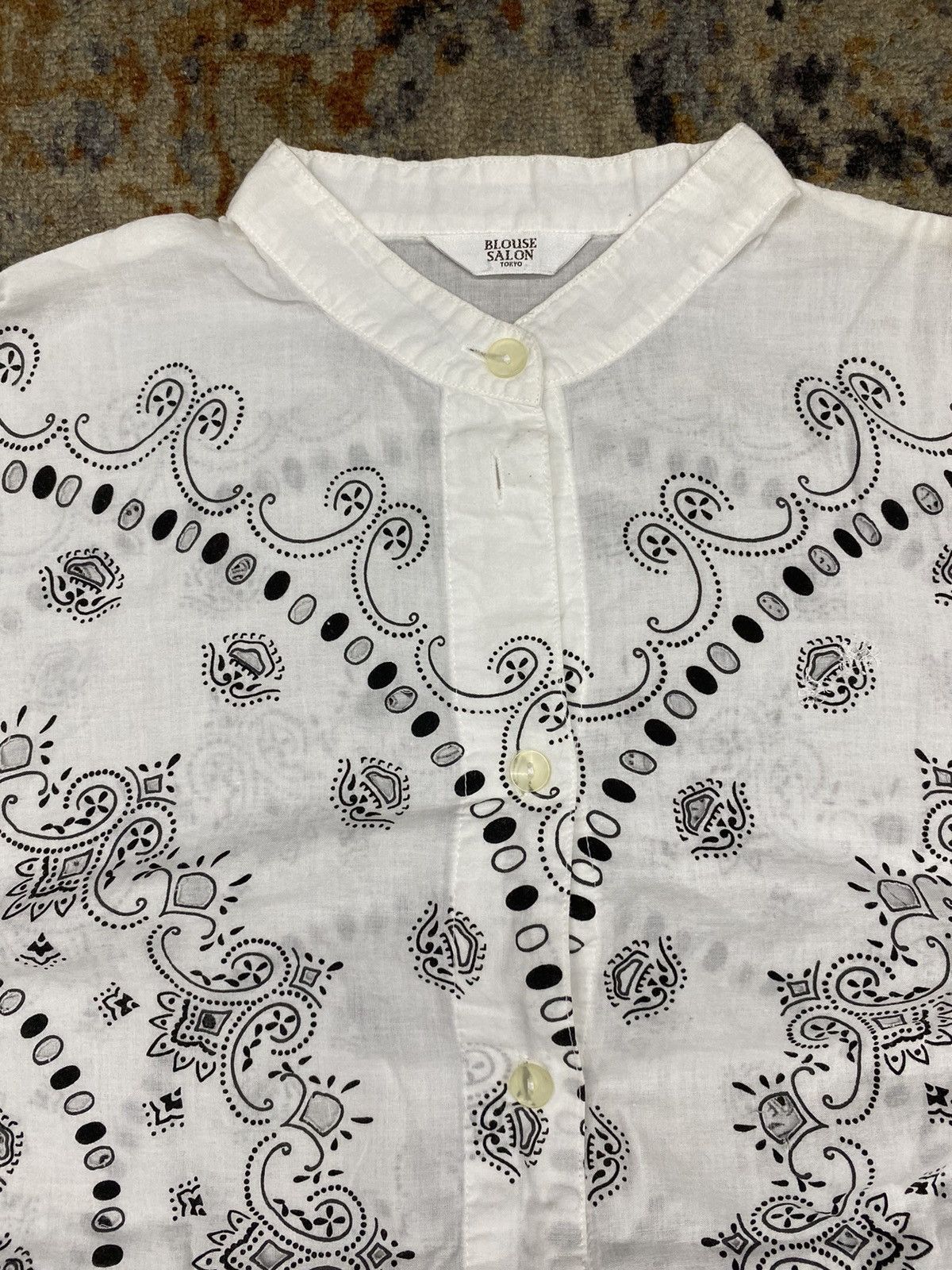 If Six Was Nine × Issey Miyake × Japanese Brand issey miyake style japanese blouse salon tokyo bandana holes Size US S / EU 44-46 / 1 - 9 Thumbnail