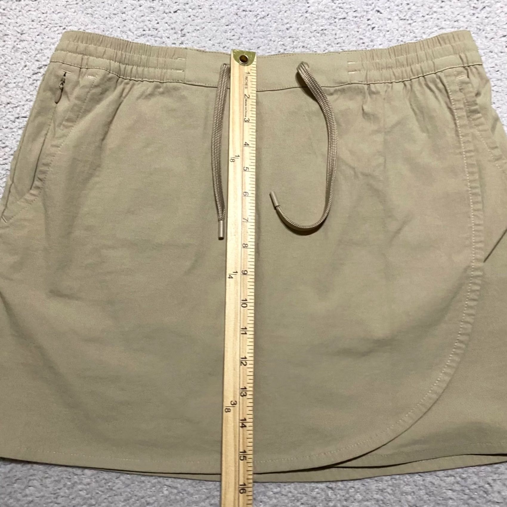 Eddie Bauer Eddie Bauer Womens Skort Medium Beige Nylon Spandex Outdoor Hiking Tulip Hem Size 32" / US 10 / IT 46 - 6 Thumbnail