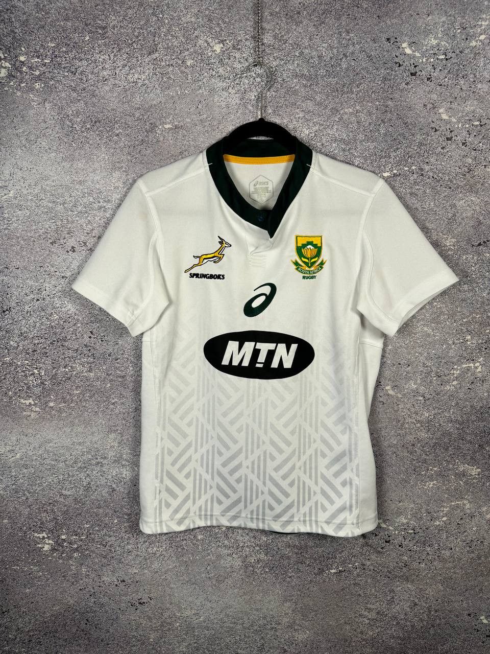 Asics 2018 South African Springboks Rugby Union Away Jersey Size US S / EU 44-46 / 1 - 1 Thumbnail