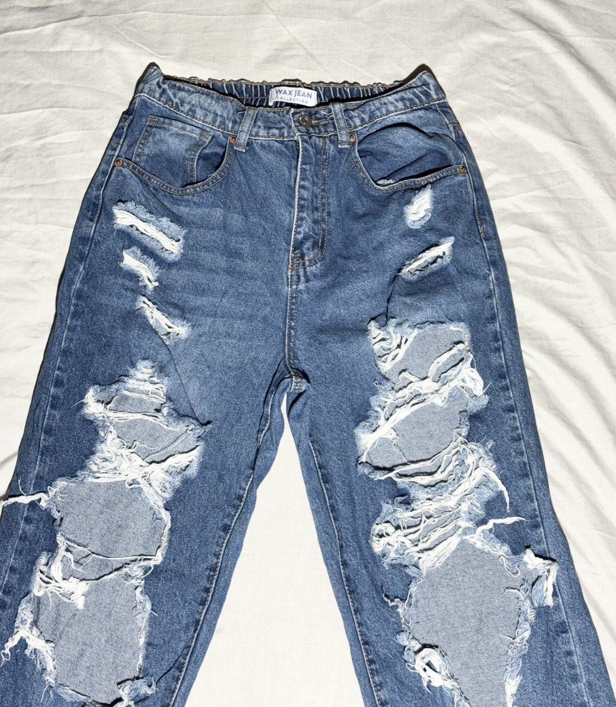 Other Wax Jean Collection Super Distressed High Rise Style Size M Size 30" / US 8 / IT 44 - 2 Thumbnail
