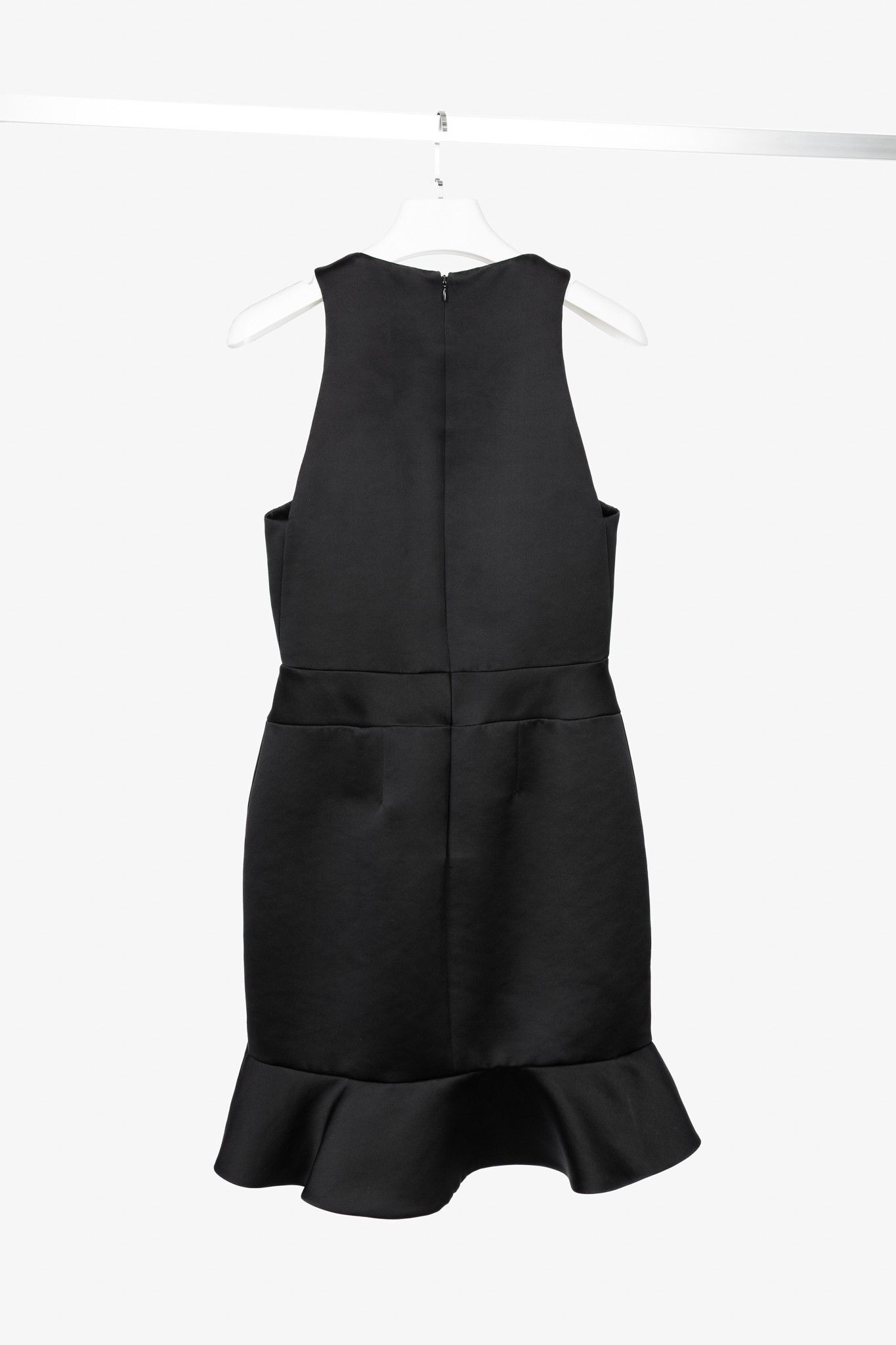 MCQ McQ by Alexander McQueen PF14 Duchess Satin Ruffle Dress Size M / US 6-8 / IT 42-44 - 2 Thumbnail