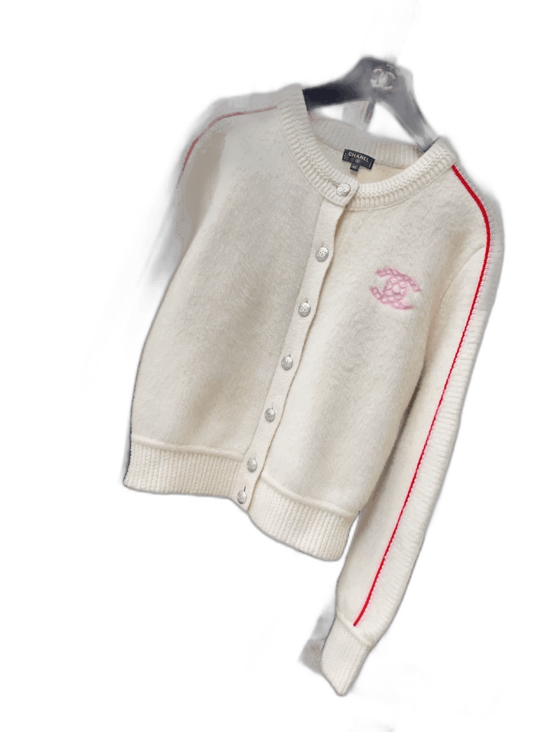Chanel Chanel Coco Neige Embroidered Wool Cardigan Size M / US 6-8 / IT 42-44 - 1 Thumbnail