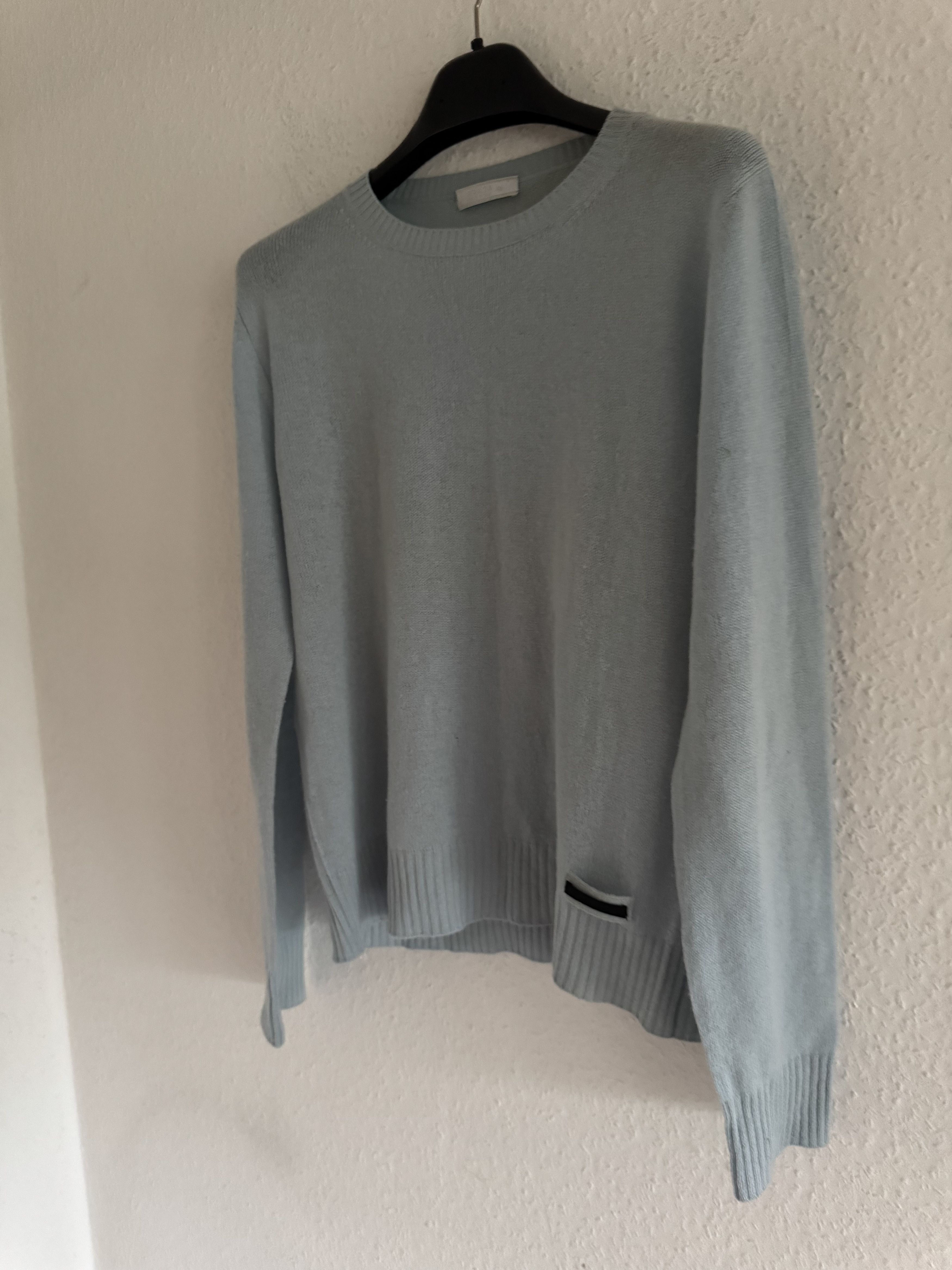 Prada Light Blue Knit Sweater Size US M / EU 48-50 / 2 - 2 Thumbnail