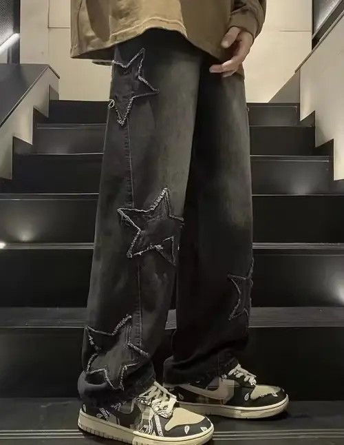 Japanese Brand Natsuko x Kaoda Star Denim Pant Size US 31 - 4 Thumbnail
