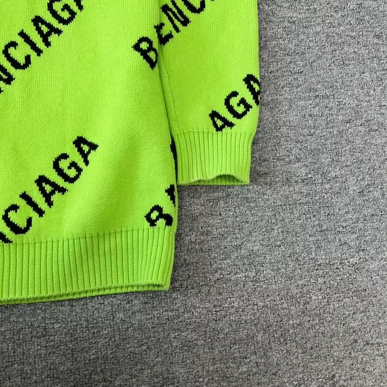 Balenciaga Balenciaga Full printed barrage fluorescent green wool kni Size US S / EU 44-46 / 1 - 4 Thumbnail