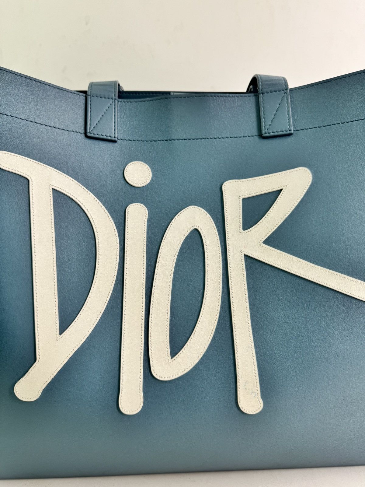Dior × Stussy Dior X Stussy Leather Tote Bag Size 40 - 7 Thumbnail