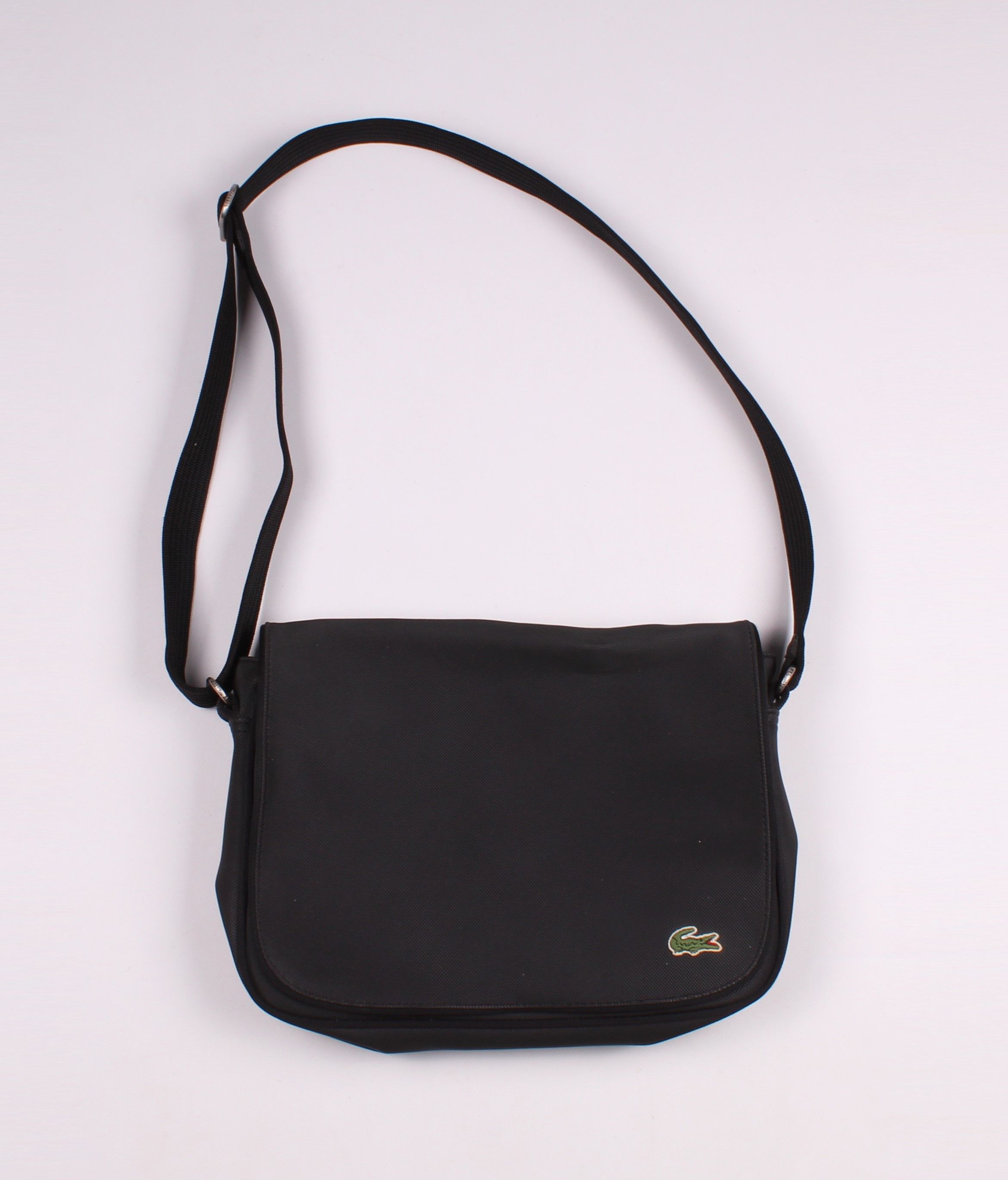 Lacoste Vintage Lacoste PVC Crossbody Black Bag Size ONE SIZE - 1 Thumbnail
