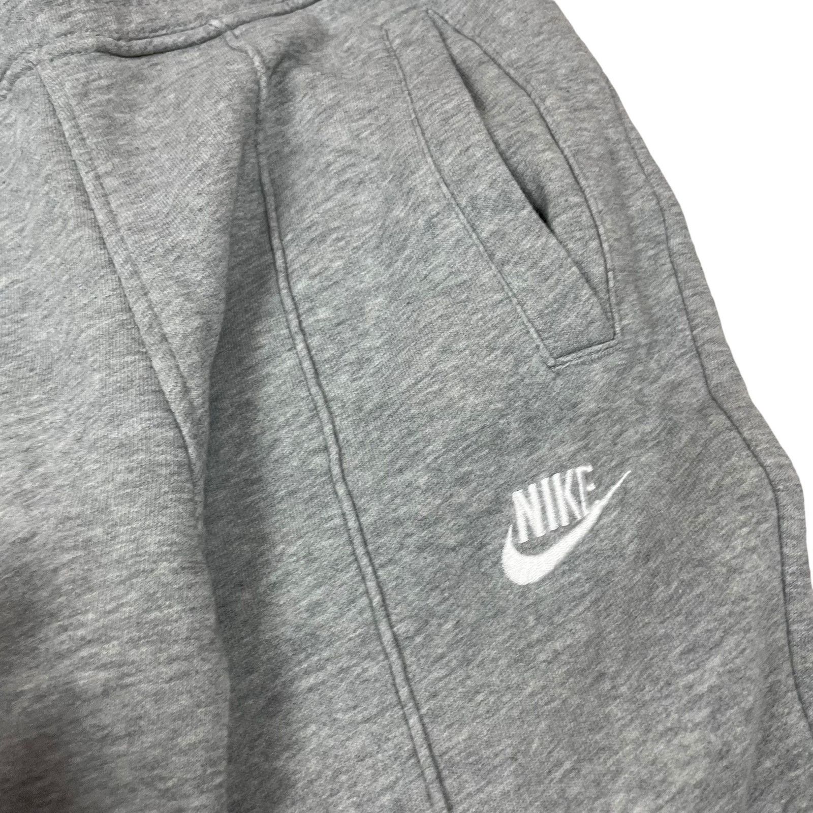 Nike Nike Club Men's Heather Gray Cotton Swoosh Sweatpants Small Size US 30 / EU 46 - 2 Thumbnail