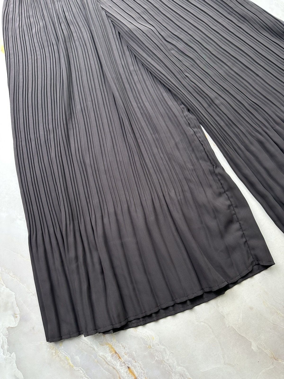 Japanese Brand Vintage Cropped Pleated Wide Pants Size 26" / US 2 / IT 38 - 5 Thumbnail