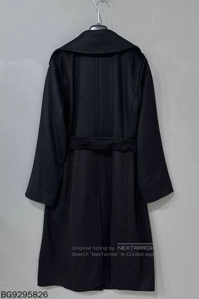 Max Mara MaxMara Manuela Black Long Coat. Size S / US 4 / IT 40 - 3 Thumbnail