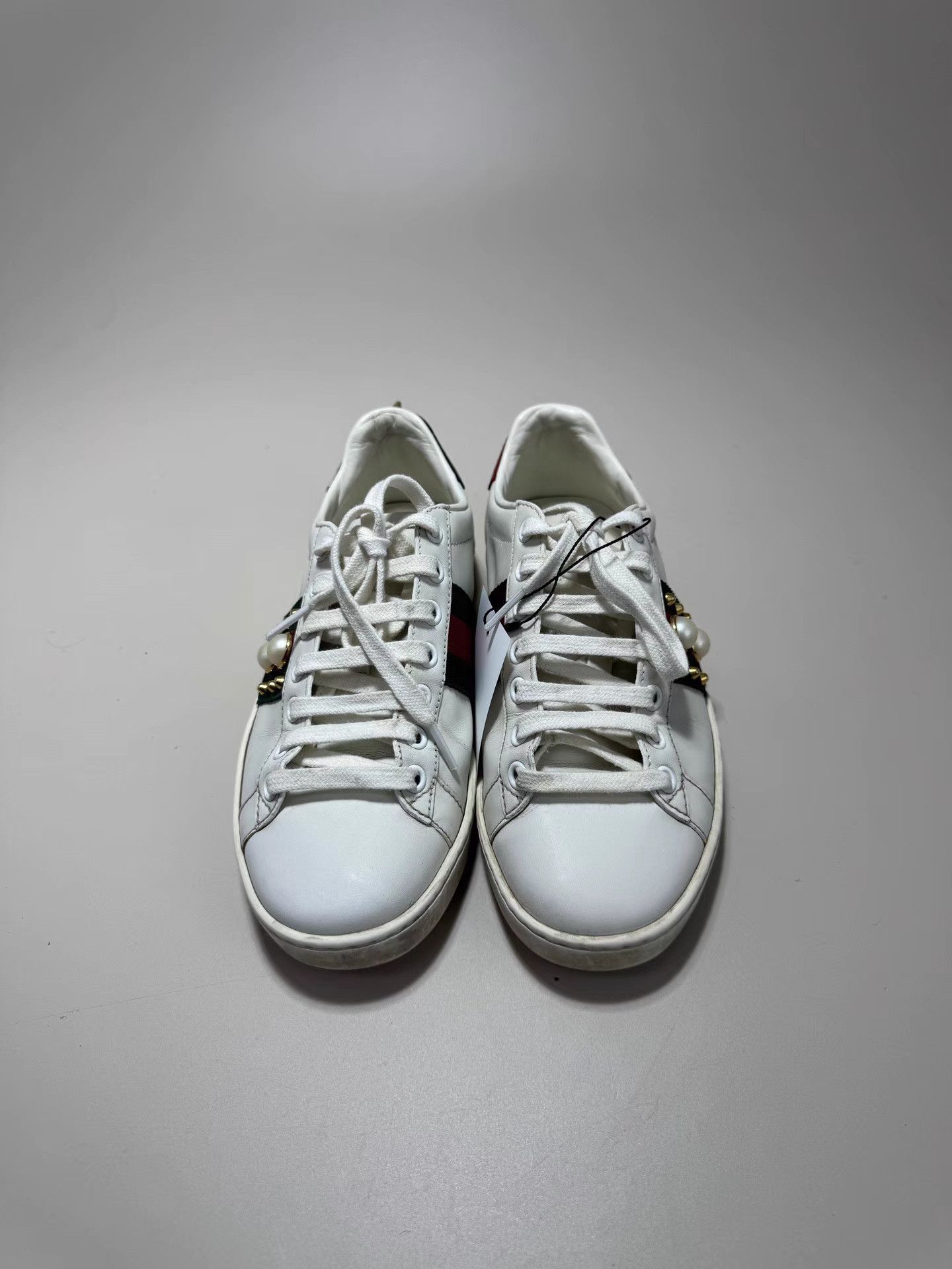 Gucci GUCCI ACE Pearl & Stud Sneakers Size US 5 / IT 35 - 2 Thumbnail