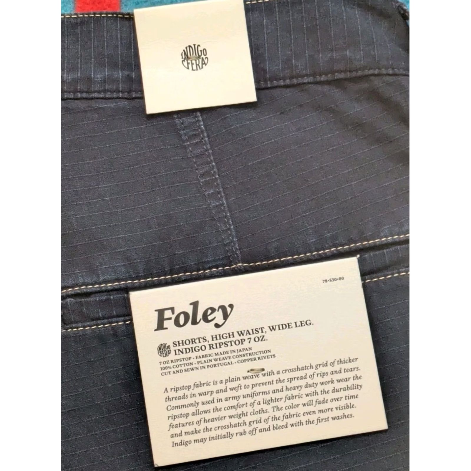Indigofera Indigofera Denim Shirt High Waist Wide Leg 9.5" Inseam Size 36 Indigo Blue 90s Mens Size US 36 / EU 52 - 5 Thumbnail