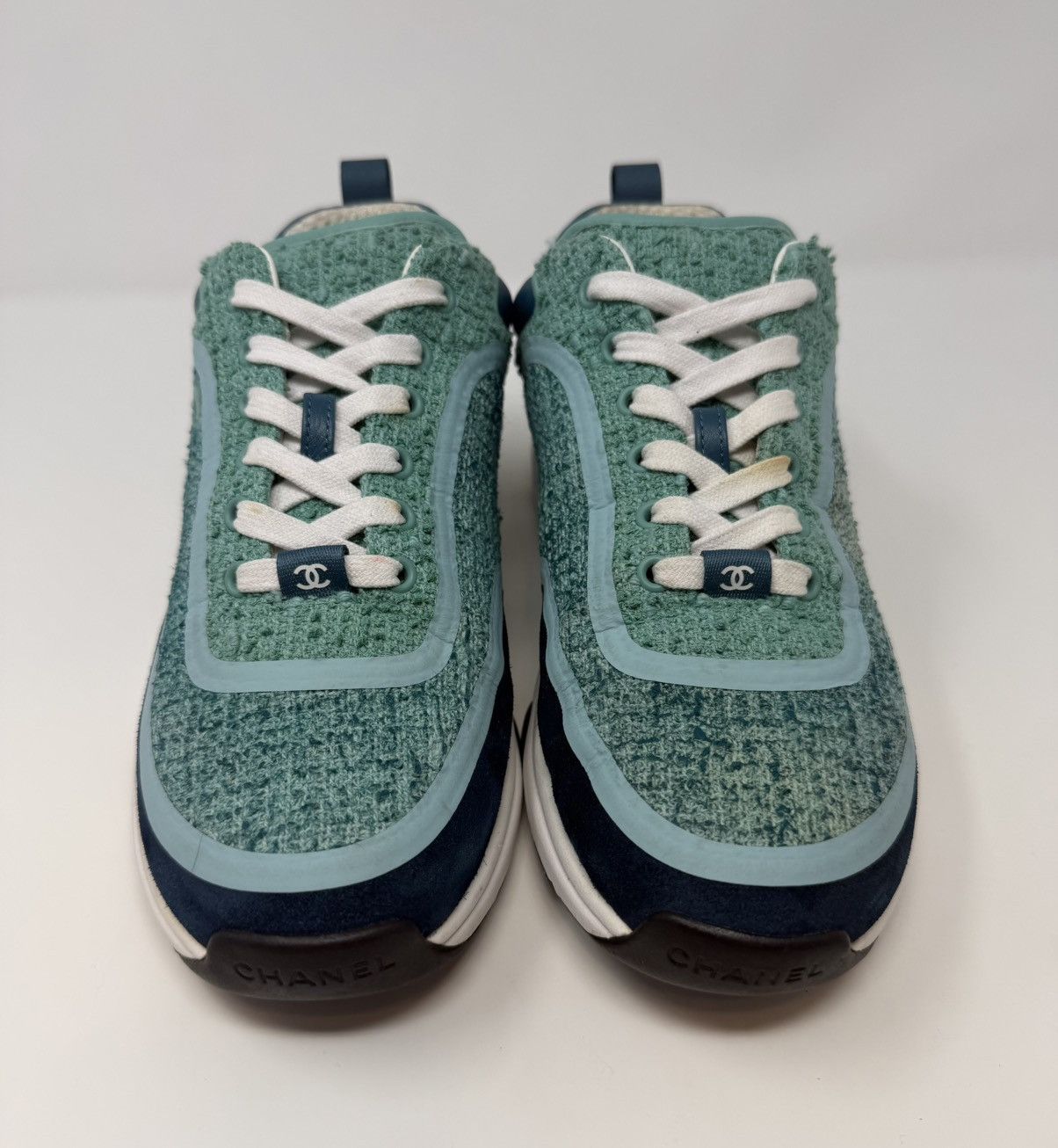 Chanel Chanel Tweed CC Low Top Trainer Sneaker Size US 9 / IT 39 - 2 Thumbnail