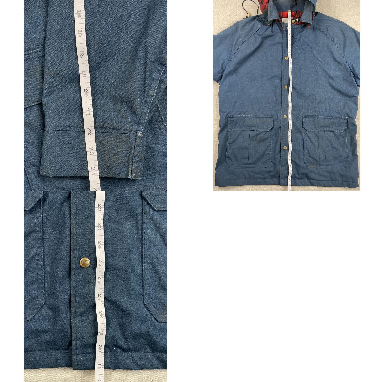 Vintage VINTAGE Woolrich Parka Coat Wool Lined Hooded USA Winter Coat Men L Blue 80s Hiking Size US L / EU 52-54 / 3 - 8 Thumbnail