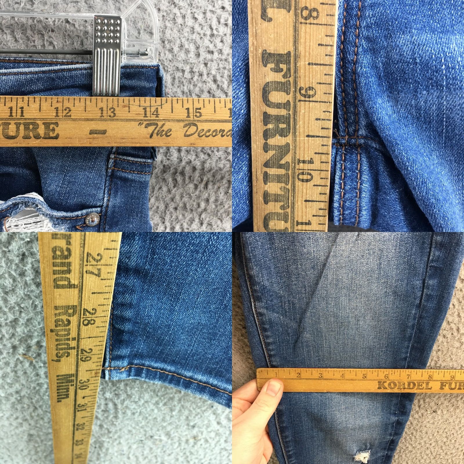 American Eagle Outfitters American Eagle Outfitters Jeans Womens 4 Long Blue Zip Skinny 5-Pocket Denim Slim Cotton Blend Stretch Modern 30 in Inseam Mens? Size 27" / US 4 / IT 40 - 8 Thumbnail